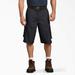 Dickies Men's Loose Fit Cargo Work Shorts, 13" - Black Size 42 (WR888)