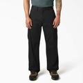 Dickies Men's Loose Fit Cargo Pants - Rinsed Black Size 44 30 (23214)