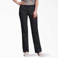 Dickies Women's Flex Relaxed Fit Pants - Black Size 14 (FP321)