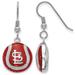 Women's St. Louis Cardinals Sterling Silver Enameled Baseball Earrings