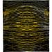Black/Yellow 108 W in Rug - Brayden Studio® One-of-a-Kind Tiya Hand-Knotted Traditional Style Yellow 9' x 12' Area Rug Silk/Wool | Wayfair