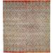 Brown/Gray 96 W in Rug - Brayden Studio® One-of-a-Kind Byron Hand-Knotted Traditional Style Gray/Red 8' x 10' Wool Area Rug Wool | Wayfair