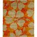 Brown/Orange 60 W in Rug - Brayden Studio® One-of-a-Kind Goshen Hand-Knotted Traditional Style Orange/Beige 5' x 8' Wool Area Rug Wool | Wayfair