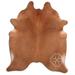 Brown 72 x 0.25 in Area Rug - Loon Peak® Natural Hair Handmade Cowhide Area Rug Cowhide | 72 W x 0.25 D in | Wayfair