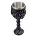 World Menagerie Crainville 6 oz. Stainless Steel Stemmed Wine Glass Stainless Steel in Black/Gray | 7.5 H x 3 W in | Wayfair