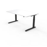 SiS Ergo S Height Adjustable Standing Desk Wood/Metal in Black | 46 W x 28 D in | Wayfair SXL2-4628-B-WAYFAIR