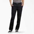 Dickies Women's Flex Slim Fit Pants - Black Size 16 (FP776F)