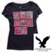 American Eagle Outfitters Tops | Ae Favorite Tee | Color: Blue/Pink | Size: M