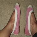Anthropologie Shoes | Courage B Soft Leather Pink Ballet Flats | Color: Cream/Pink | Size: 9