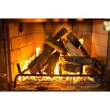 Barton 8 Piece Wood Natural Propane Gas Log Set in White | 15 H x 2 W x 6 D in | Wayfair 95025