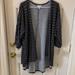 Lularoe Other | Bnwt Lularoe Lindsayshort Kimono | Color: Black | Size: Large