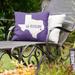 East Urban Home H-Town Texas Indoor/Outdoor Throw Pillow Polyester/Polyfill blend in Indigo | 16 H x 16 W x 3 D in | Wayfair