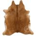 Brown 72 x 0.25 in Area Rug - Loon Peak® Natural Hair Handmade Cowhide Area Rug Cowhide/Leather | 72 W x 0.25 D in | Wayfair