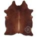 Brown 72 x 0.25 in Area Rug - Loon Peak® Natural Hair Handmade Cowhide Area Rug Cowhide | 72 W x 0.25 D in | Wayfair