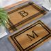 Monogrammed Coir Border Door Mat - Classic Border, 30" X 48", A / Classic Border - Grandin Road