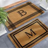 Monogrammed Coir Border Door Mat - Classic Border, 30" X 48", M / Classic Border - Grandin Road