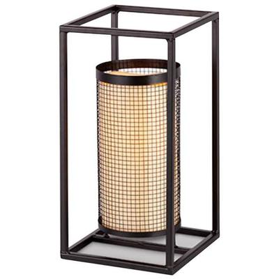 Gerson 45015 - 13.8" Metal Small Lantern Battery Operated LED Candle Light with Timer