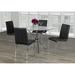 Orren Ellis Ava 5 Piece Dining Set Glass/Upholstered/Metal | 30 H in | Wayfair 816F8633837644C58DF9C66245686445