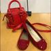 American Eagle Outfitters Bags | American Eagle Shoes Size 7.5 Grash Purse Red Set | Color: Red | Size: Os