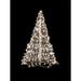 The Holiday Aisle® Crab Pot Christmas Tree® w/ 280 Mini Light LED Lighted Tree in White | 58 H x 38 W x 38 D in | Wayfair