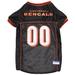 NFL AFC North Mesh Jersey For Dogs, XX-Large, Cincinnati Bengals, Black