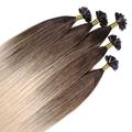 hair2heart Premium 25 x 0.8g REMY Echthaar Bonding Extensions, glatt - 40cm - #19-60 braun blond