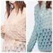 Anthropologie Tops | Anthropologie Oversized Super Cozy Sweater | Color: Blue/Cream | Size: Various