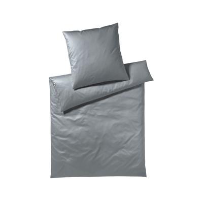 Elegante Mako-Satin Bettwäsche »Solid Jersey« Graphit 3506-09 Bettwäsche / 155x200 cm / 80x80 cm Image