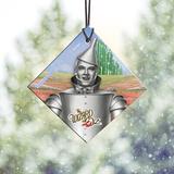 Trend Setters The Wizard of Oz Tin Man Starfire Prints Hanging Glass Diamond Shaped Decoration Glass in Gray | 3.5 H x 3.5 W x 0.25 D in | Wayfair