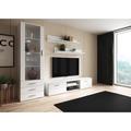 Orren Ellis Sabala Entertainment Center for TVs up to 85" Wood in White | Wayfair B4842DFD02A84CE98501F1A9B0497656