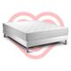 Ensemble matelas sommier vitalmemo 140 x 190 cm - Couleur: Blanc - Blanc