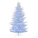 Vickerman 631300 - 6.5' x 50" Flocked Cedar Pine 1800 Pure White Twinkle Lights Christmas Tree (G197166LEDTW)