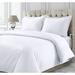 Tribeca Living Cotton Duvet Cover Set Cotton Sateen in White | King | Wayfair 750DUVETKIWH