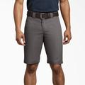 Dickies Men's Regular Fit Work Shorts, 11" - Gravel Gray Size 40 (WR850)