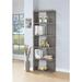 Wrought Studio™ Minnelli Standard Bookcase Wood in Brown/Gray | 70.75 H x 23.5 W x 11.5 D in | Wayfair 402761C69C68487D95533CEBBF3F0D76