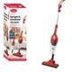 Quest 44820 Vacuum Cleaner 2-in-1 Upright & Handheld, HEPA Filter, Corded, lightweight & Bagless Design, 600W, Red