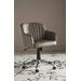 Hilda Desk Chair in Grey/Silver - Safavieh FOX8509B