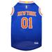 NBA Eastern Conference Mesh Jersey for Dogs, Small, New York Knicks, Multi-Color