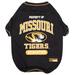 NCAA SEC T-Shirt for Dogs, Small, Missouri, Multi-Color
