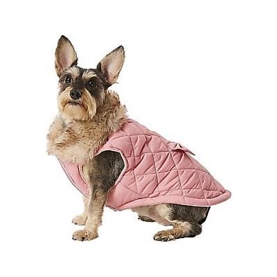 Frisco Mediumweight Aspen Insulated Quilted Dog & Cat Jacket with Bow, Medium