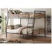 Brantley II Full XL/Queen Bunk Bed in Sandy Black & Dark Bronze Hand-Brushed - Acme Furniture 37735