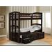 Micah Twin/Twin Bunk Bed & Trundle w/ 3 Drawers in Espresso - Acme Furniture 40000