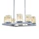 Justice Design Group Alabaster Rocks! - Laguna 8 Inch Tall 1 Light LED Outdoor Hanging Lantern - ALR-7519W-NCKL