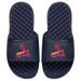 Youth ISlide Navy St. Louis Cardinals Personalized Primary Logo Slide Sandals