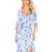 Free People Dresses | Free People Forever Always Midi Dress | Color: Blue/White | Size: Xs