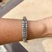 American Eagle Outfitters Jewelry | American Eagle Rhinestone Bracelet | Color: Silver/Tan | Size: Os