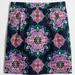 J. Crew Skirts | J. Crew Basketweave Floral Postage Skirt | Color: Blue/Pink | Size: 4