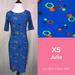 Lularoe Dresses | Lularoe Julia Fitted Dress | Color: Blue | Size: Xs