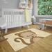 White 24 x 0.08 in Rug - Zoomie Kids Tovar Power Loom Polyester Brown/Yellow Indoor Area Rug | 24 W x 0.08 D in | Wayfair