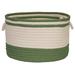 Dovecove Banded Utility Fabric Basket Fabric in Green | 10 H x 14 W x 14 D in | Wayfair E8A711AC3AA34410BFCAF46F2F162617